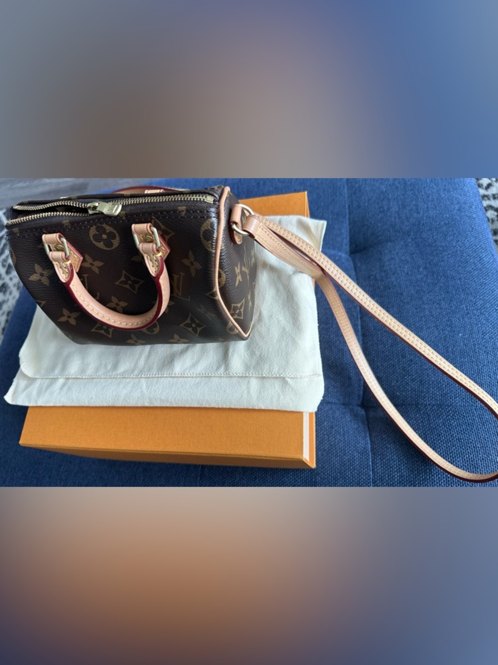 Louis Vuitton Monogram Nano Mini w/Non-Adjustable Strap(Authentic) - Picture 5 of 17